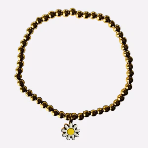 Armband met bloem als bedel