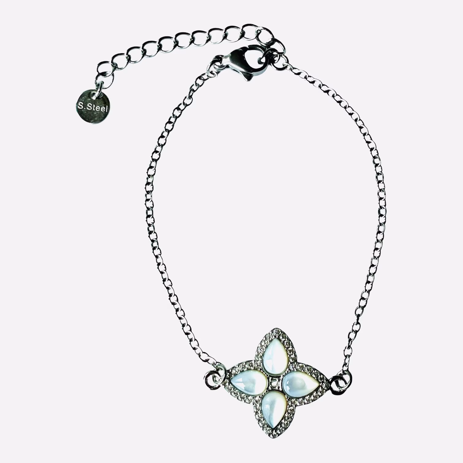 Diamanten Geluksbloem armband