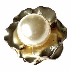 Parelbloem decoratieve knoopbroche