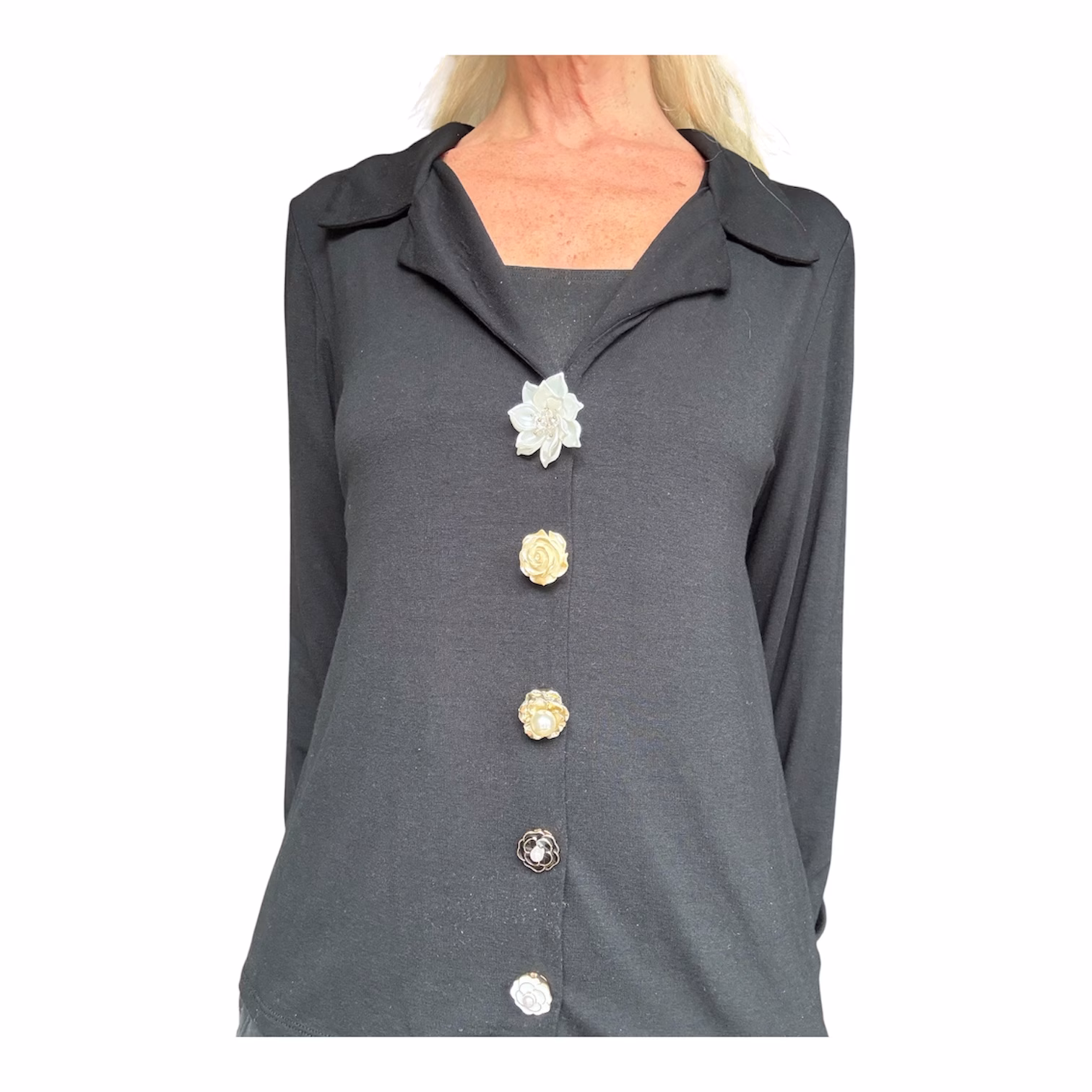 Decoratieve bloemknopbroche - Afbeelding 4