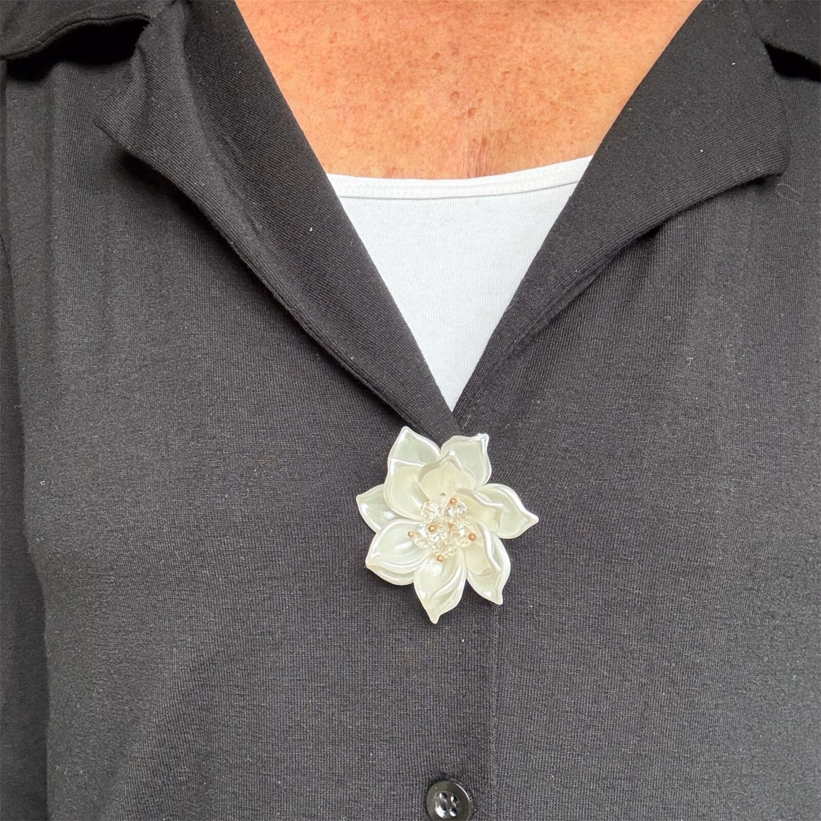 Decoratieve bloemknopbroche - Afbeelding 3