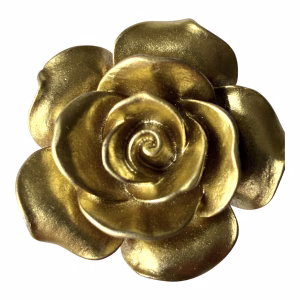 Vintage gouden roos decoratieve knoopbroche