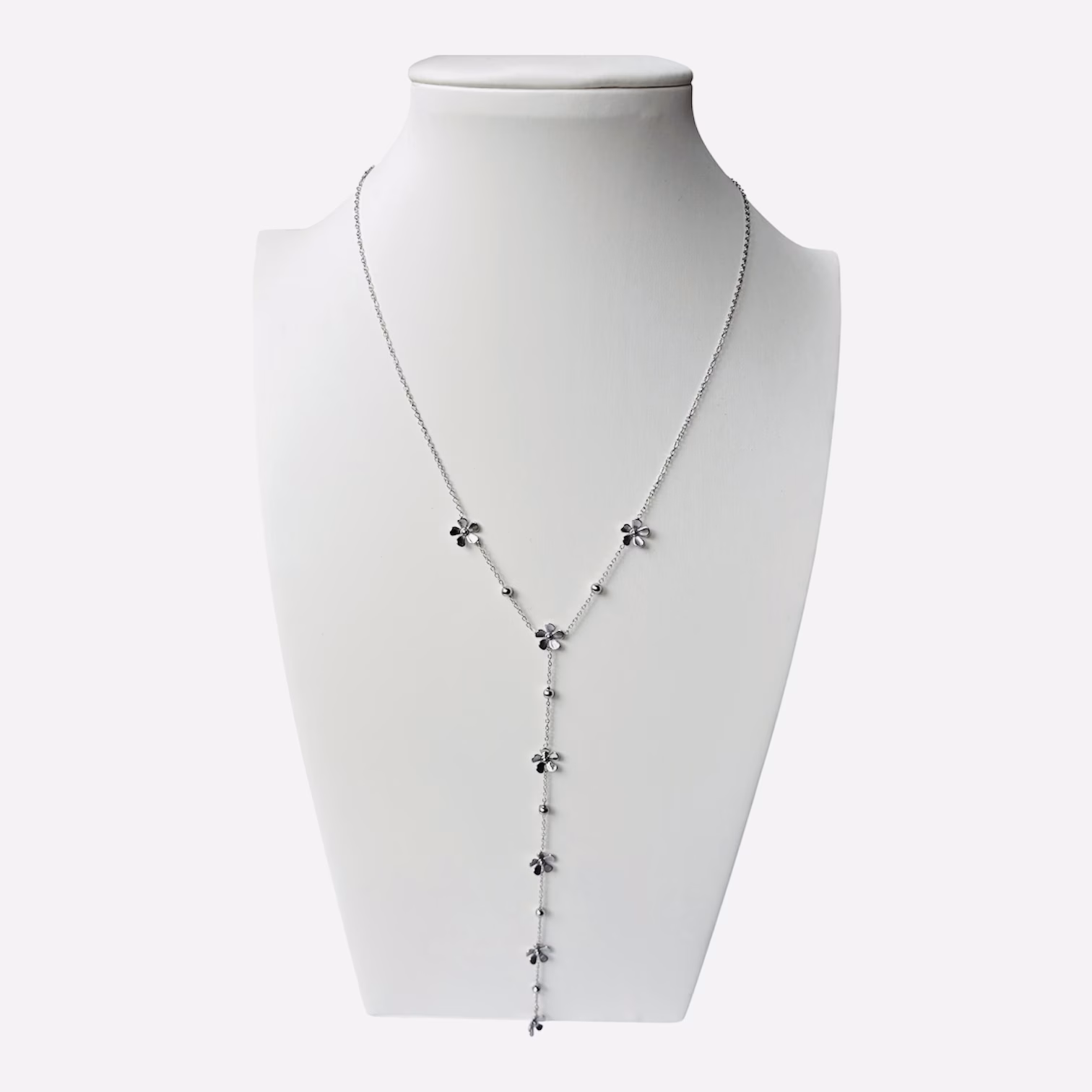 Y-ketting met bloemen - Afbeelding 4
