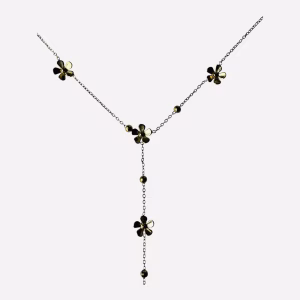 Y-ketting met bloemen