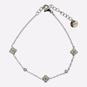 Zirkonia klaverblad armband