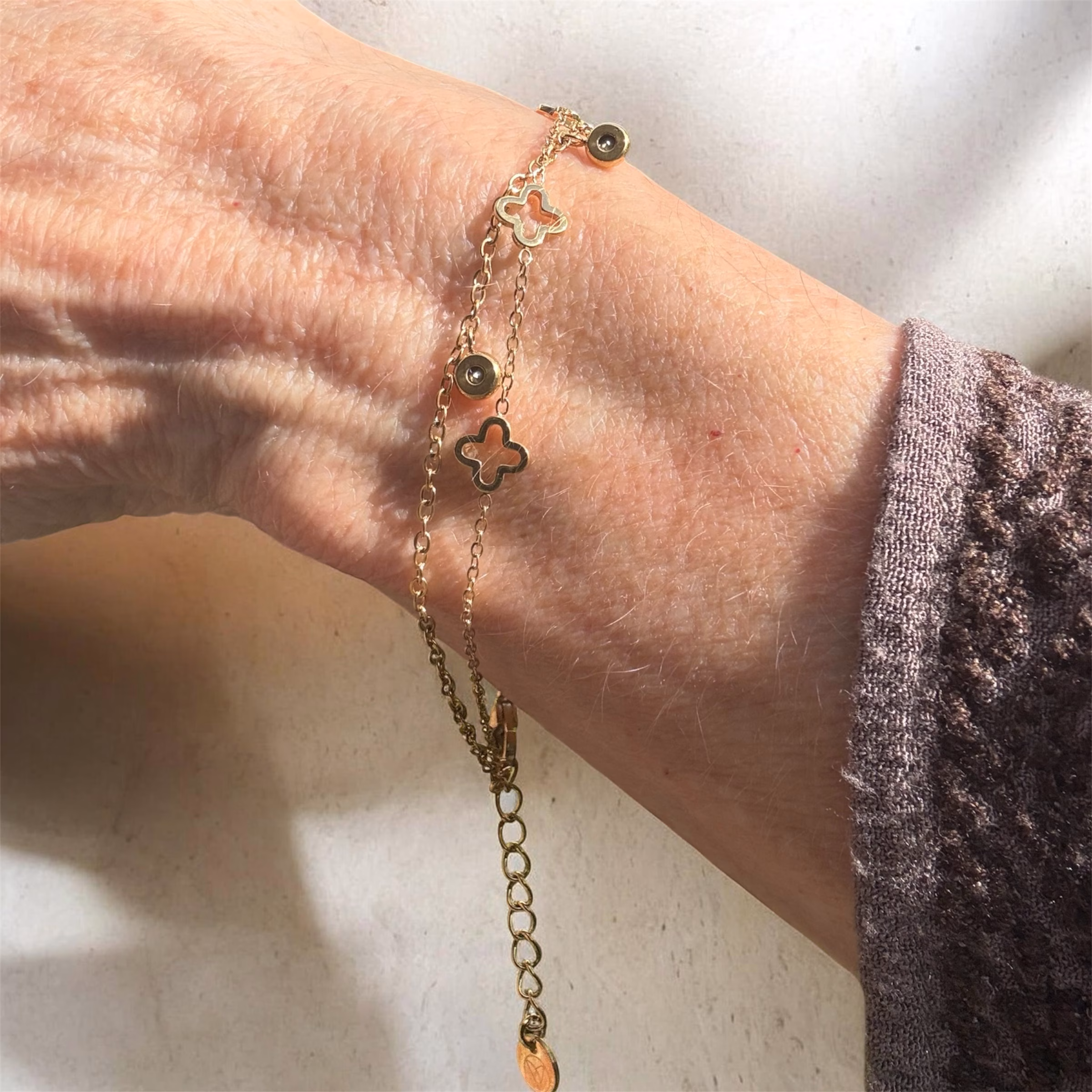 Lucky Charm Layered Armband - Afbeelding 2